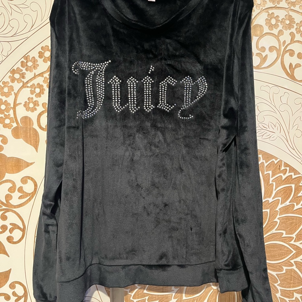 Juicy Couture Black Velvet Top